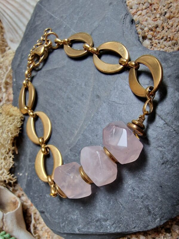 Bracelet "Rosé Cubique"