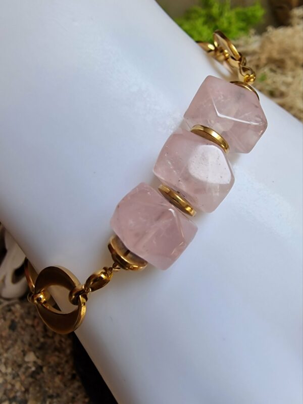 Bracelet "Rosé Cubique" – Image 2