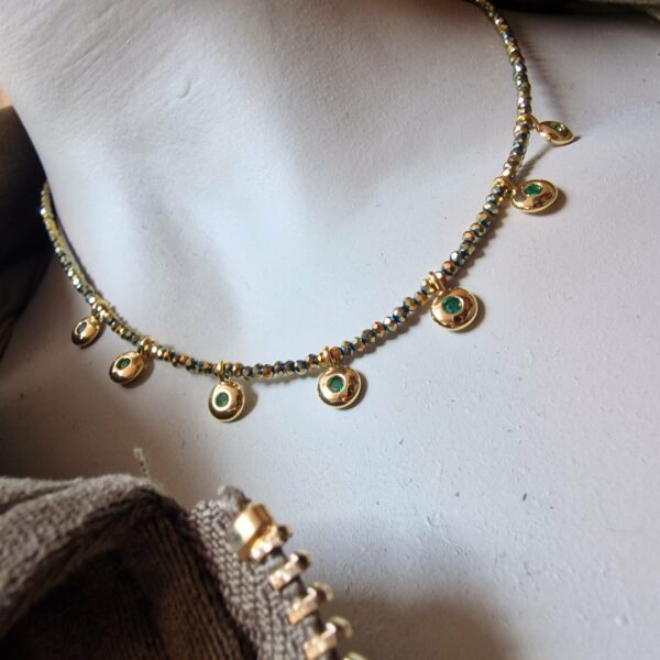 Ras de cou "Larmes d’Émeraude"